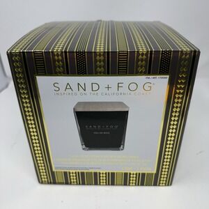 Sand + Fog 57 Oz Feu De Bois Scented Soy Wax Blend Candle Brand New In Box